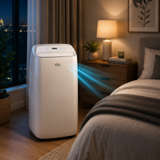 Argo – Climatiseur portable 13000 BTU – Silencieux – Pompe à chaleur intégrée – Pour espaces jusqu'à 40m² – Design vertical